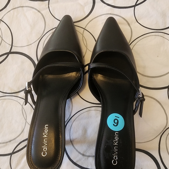 Calvin Klein Women's Sleek Black Heels - Picture 2 of 3